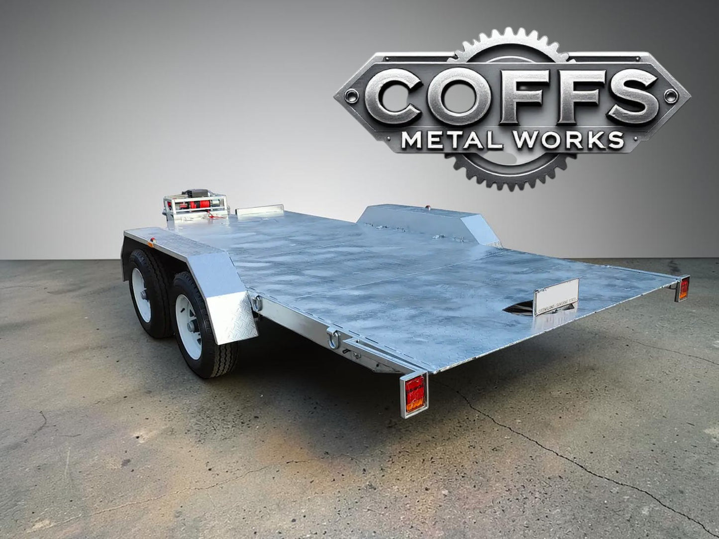 Hydraulic Tipper Car Trailer For Sale Deck size 16.4×6.6ft (5X2m) 3500KG/4500KG