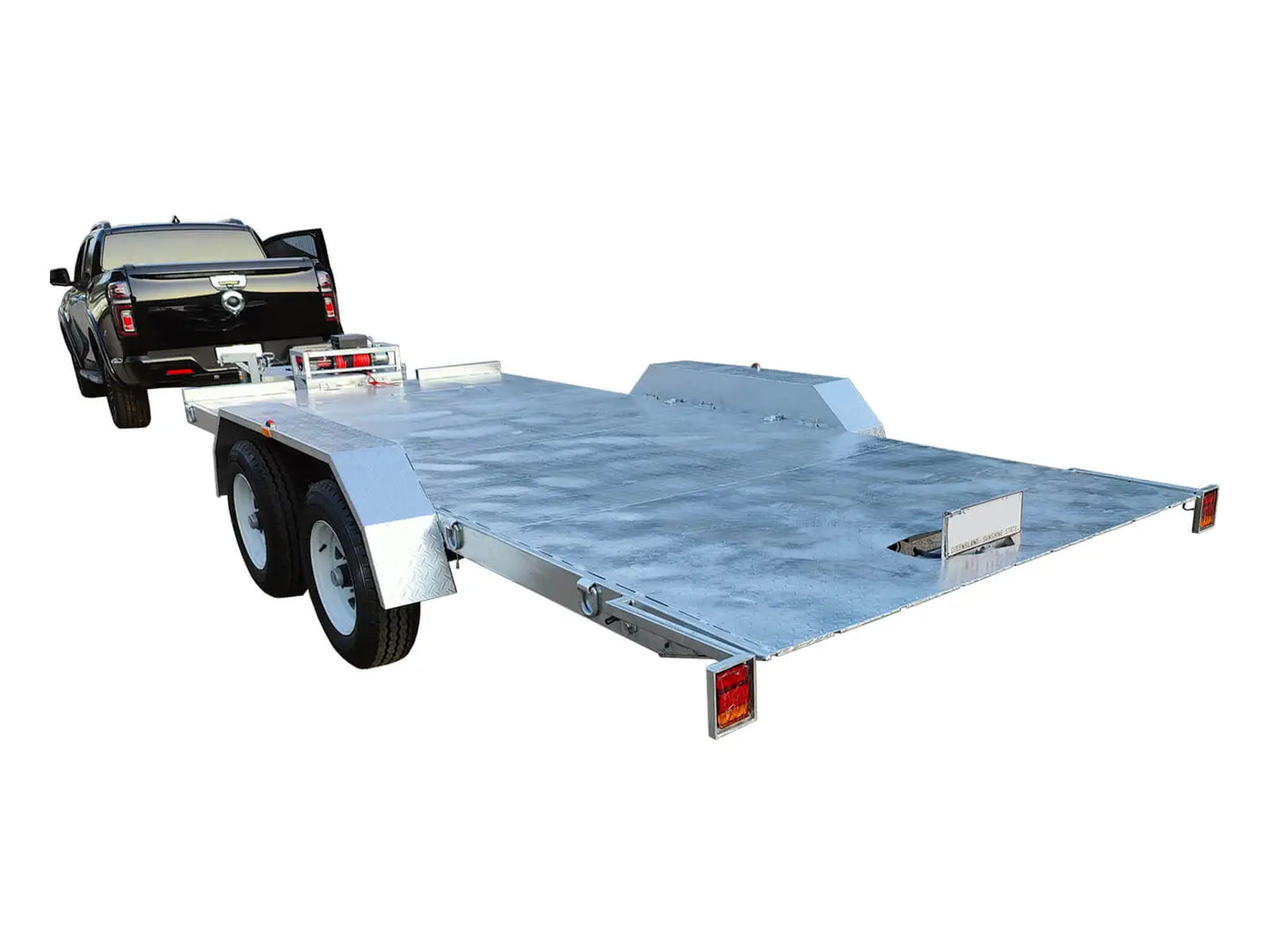 Hydraulic Tipper Car Trailer For Sale Deck size 16.4×6.6ft (5X2m) 3500KG/4500KG