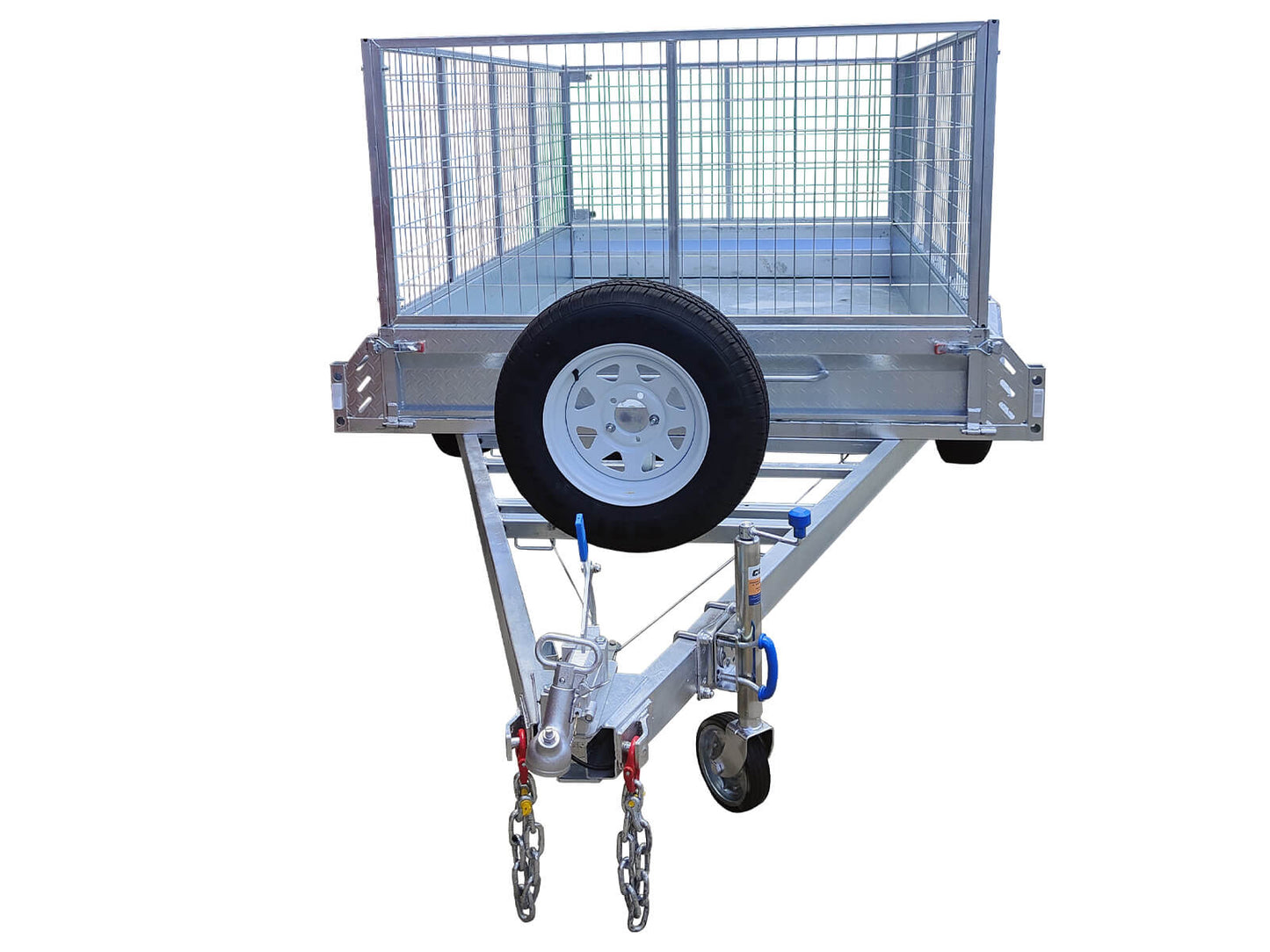 8×5 Tandem Box Trailer ATM-2000kg For Sale With 8 inch Jockey Wheel/ 1800mm Drawbar/ Full-length Side Steps