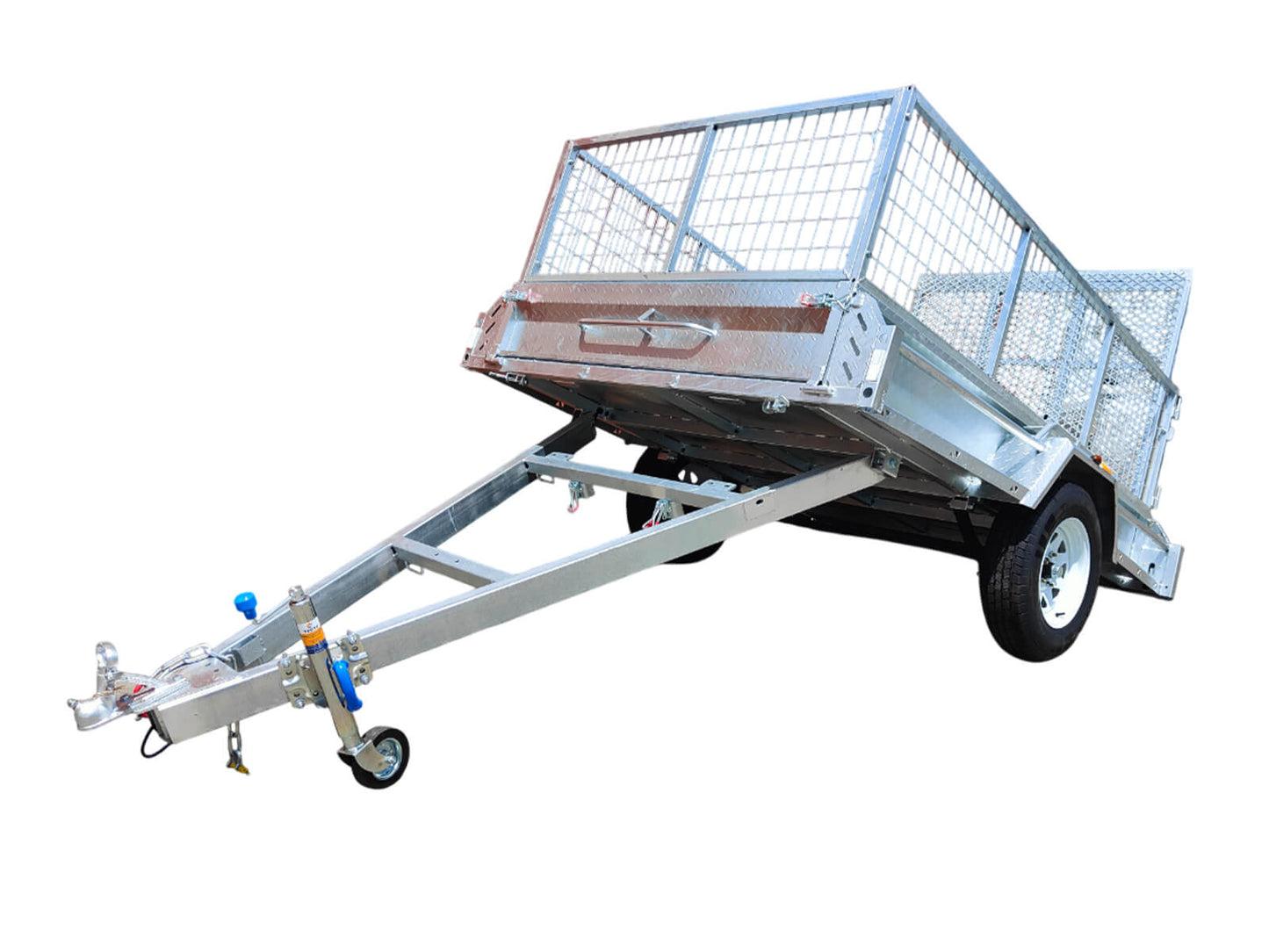 8×5 Premium HD Braked Box Trailer For Sale ATM 1400KG With Jockey Wheel/ 100mmX50mm Drawbar