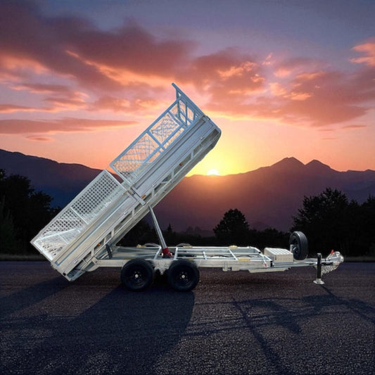 14x7ft Extra Heavy Duty FLATBED Hydraulic Tipping Trailer