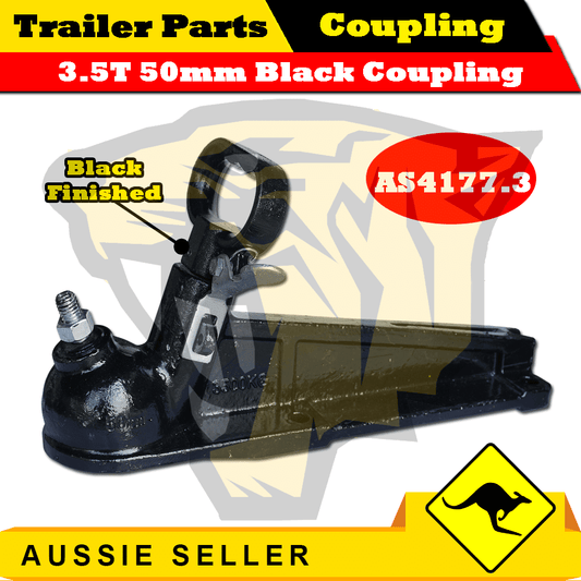 3.5T 50mm Ball Electric Coupling Black Painted