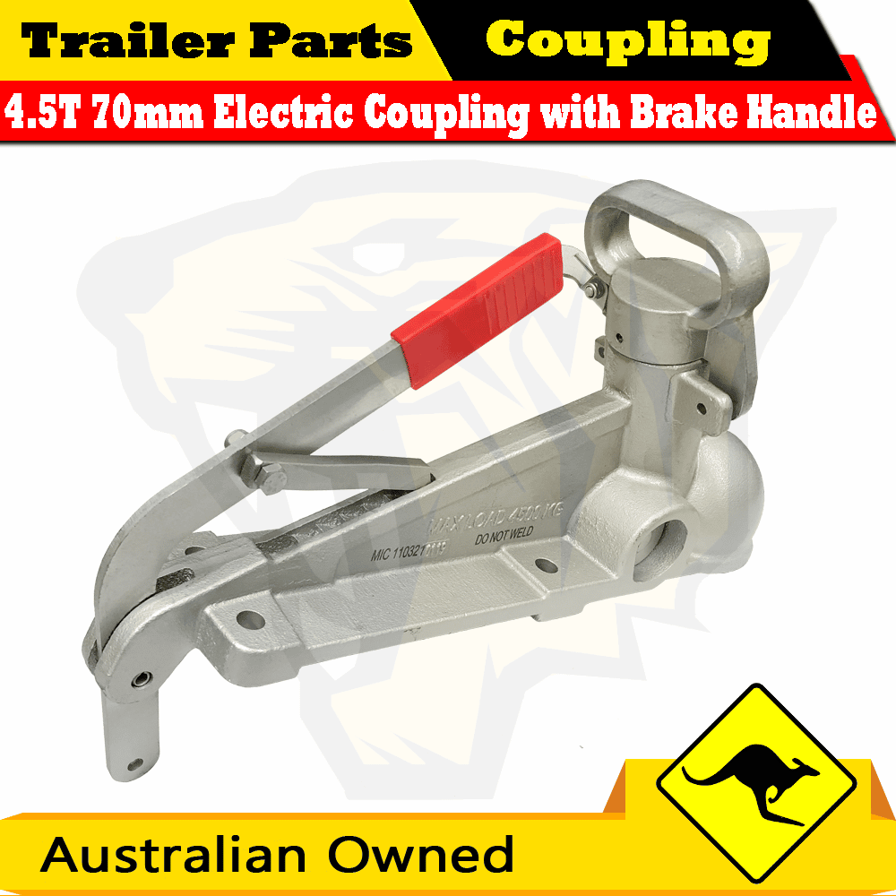 4.5T Electric Trailer Coupling Dacromet Coated (with Brake Handle)