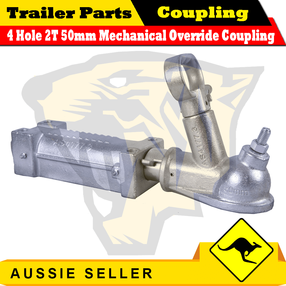 2T Mechanical Override Coated Trailer Coupling