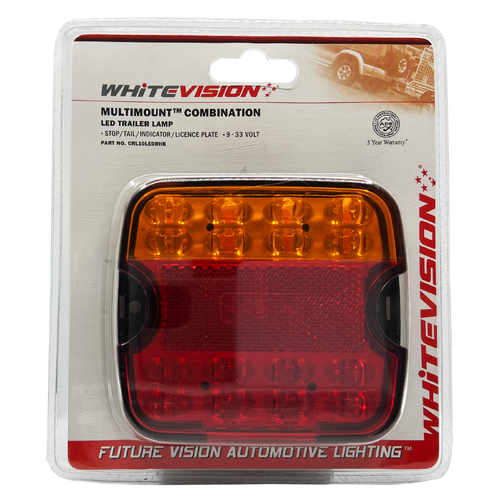 10 Series Right Hand LED Combo Trailer Lamp - Stop / Tail / Indicator / License Plate Blister
