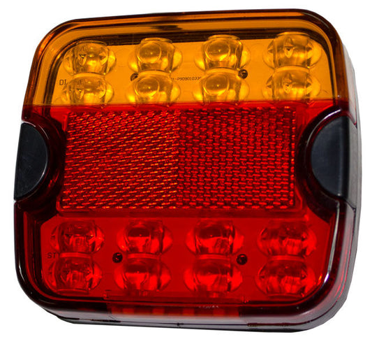 10 Series Left & Right Hand LED Combo Trailer Lamp - Stop / Tail / Indicator / License Plate Twin Blister lights rear