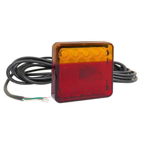 120 Series Left Hand LED Combo Trailer Lamp - Stop  Tail  Indicator with 9m Cable(10-30V)