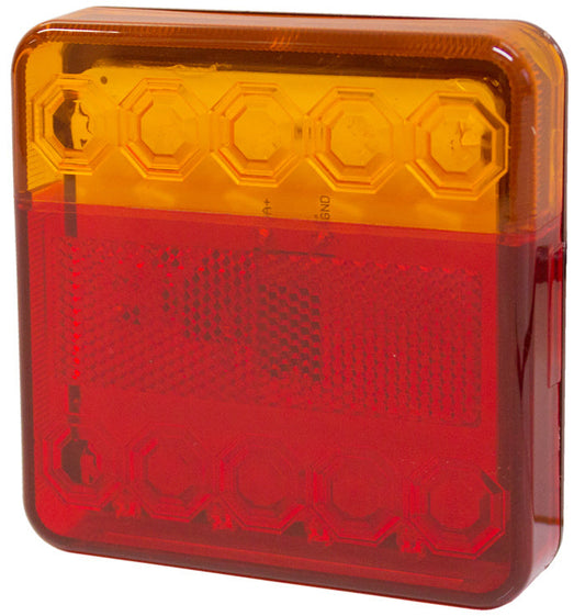 120 Series Left Hand LED Combo Trailer Lamp - Stop / Tail / Indicator (10-30V) lights rear