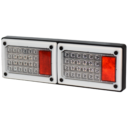 Perei 410 Series LED Twin Jumbo Clear Lens Combo Lamp - Stop / Tail / Indicator