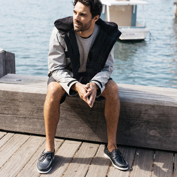 SHOES - FLINDERS LEATHER DECK SHOES - BURKE