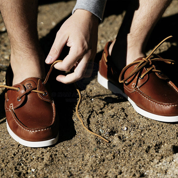 SHOES - FLINDERS LEATHER DECK SHOES - BURKE