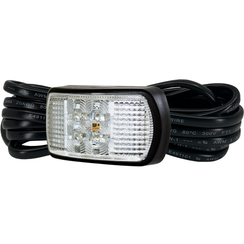 SM60 Series Clear Lens Front Clearance LED Marker with 3m Cable