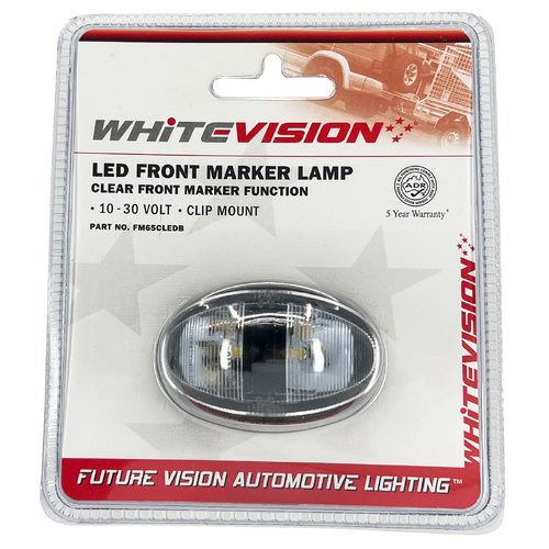 SM65 Series Clear Lens Front Clearance LED Marker Blister