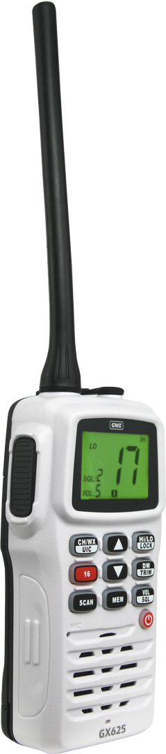 GX625W 5/1 Watt Handheld VHF Marine Radio white Fixed communication