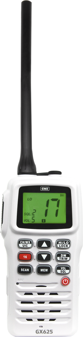 GX625W 5/1 Watt Handheld VHF Marine Radio white Fixed communication