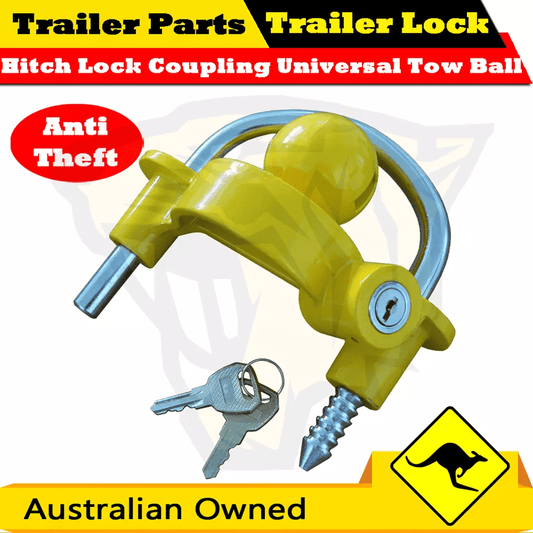 Superior Hitch Lock Coupling Universal Tow Ball Caravan Camping Anti Theft (Trailer Lock)
