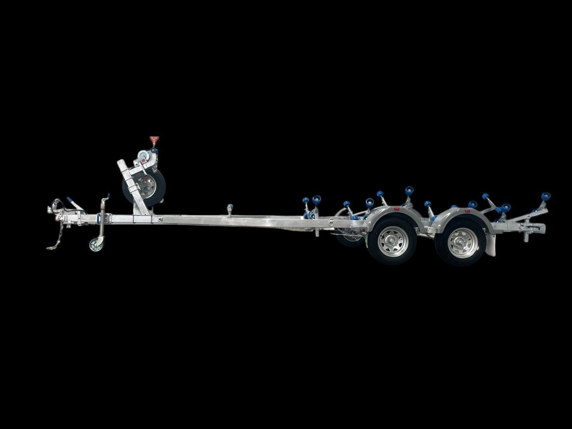 5.7M Tandem Galvanised Boat Trailer For Sale 2000kg ATM Duel