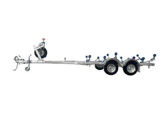 5.7M Tandem Galvanised Boat Trailer For Sale 2000kg ATM Duel