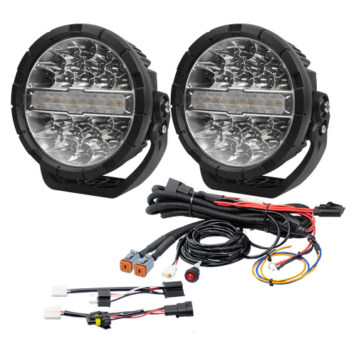 Razyer 9’’ Series LED Driving Light Pack with Wiring Kit Driving lights