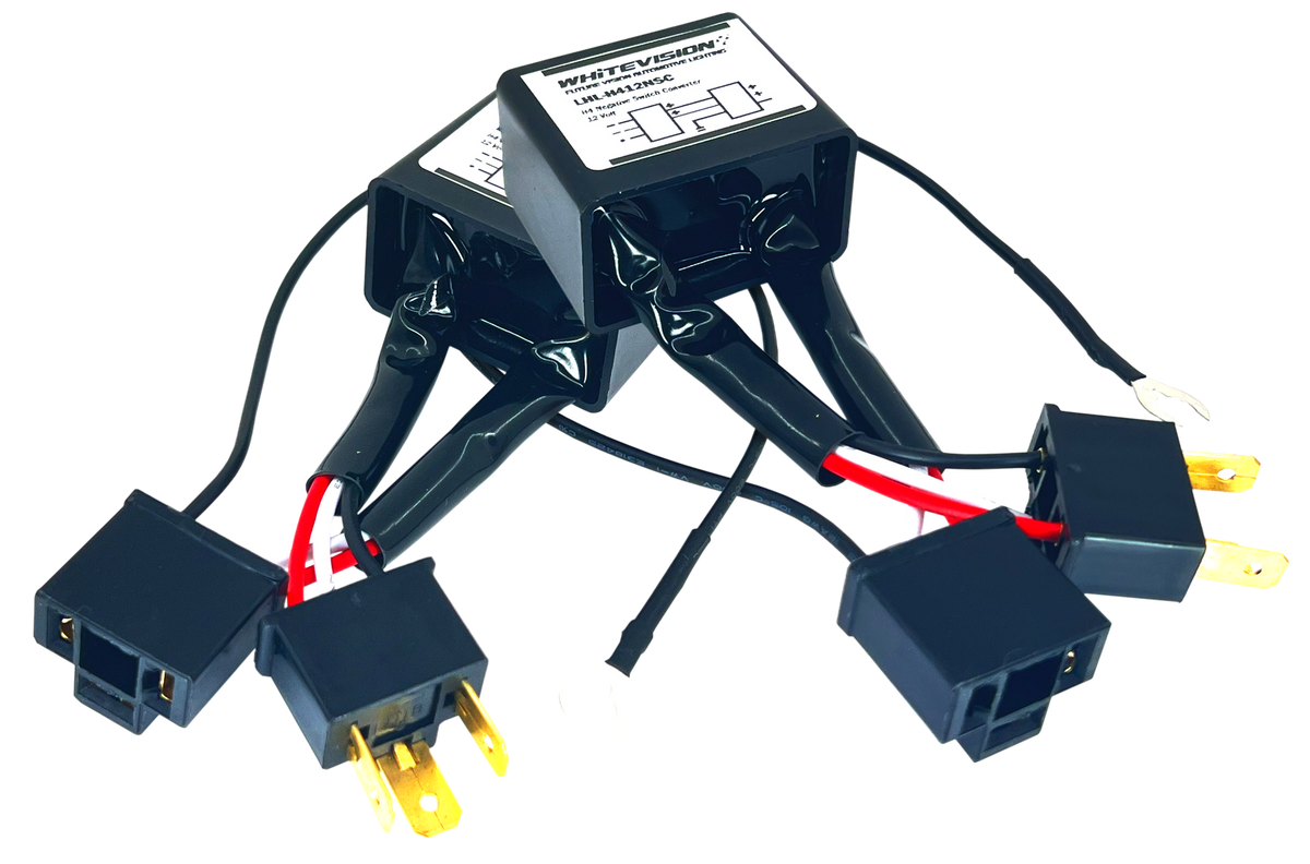 H4 Negative Switching Converter Relay Kit LED Headlights