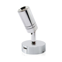 LED Chrome Base Ball Neck Reading Light with USB Socket