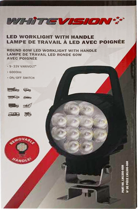 Round Heavy Duty LED Worklight