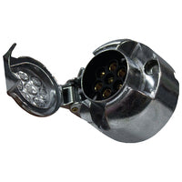 Trailer Socket - Large Metal Round 7 Pin Blister