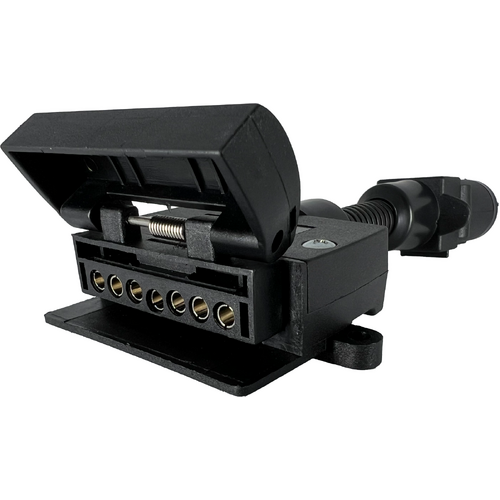 Trailer Adaptor - Small Round 7 Pin Plug to Flat 7 Pin Socket