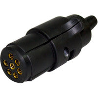 Trailer Plug - Small Plastic Round 7 Pin