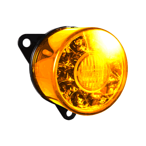 ZZ Series 55mm LED Amber Lens Rear Indicator Lamp (12V)