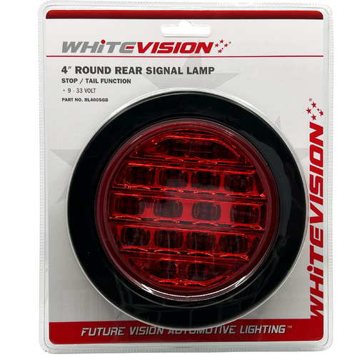 400 Series LED Red Lens Stop/Tail Lamp with Grommet Blister