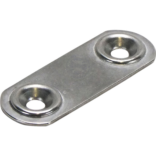 WEBBING CLAMP PLATES - RILEY - STAINLESS STEEL