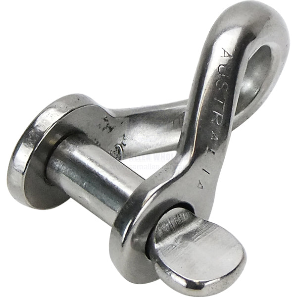 RILEY SHACKLES - TWISTED - STAINLESS STEEL