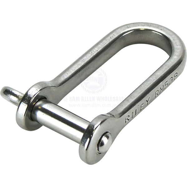 RILEY SHACKLES - LONG DEE - STAINLESS STEEL