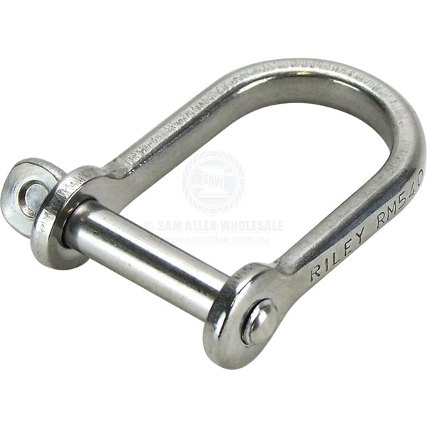 RILEY SHACKLE - WIDE DEE - STAINLESS STEEL