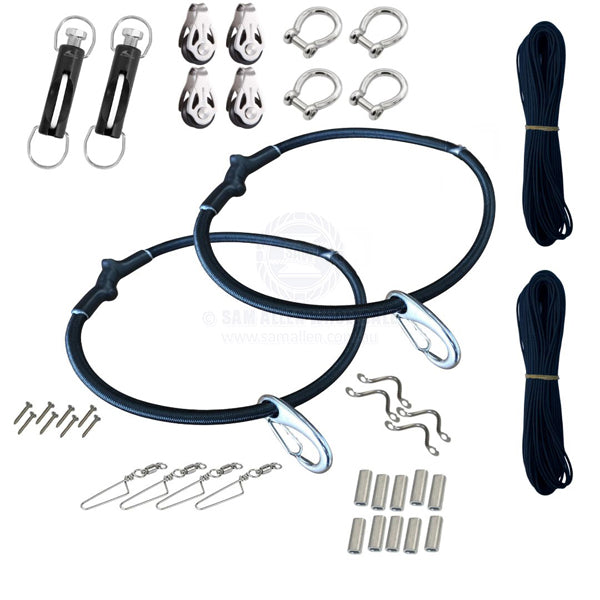 REELAX RIGGING KIT TO SUIT 7.75M REELAX OUTRIGGER POLES WITH BLUEWING CLIPS