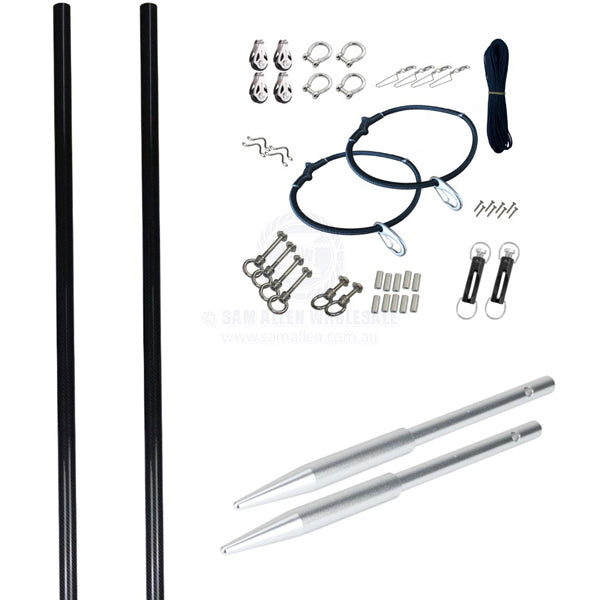 REELAX FIBREGLASS OUTRIGGER POLES - 46-47MM DIAMETER