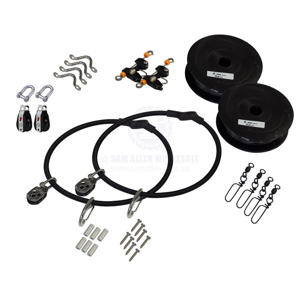 REELAX RIGGING KIT TO SUIT ALL REELAX OUTRIGGER POLES TO 6.5M WITH BLUEWING CLIPS