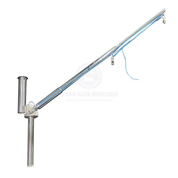 REELAX ADJUSTABLE DREDGE BOOM STAINLESS STEEL WITH ROD HOLDER