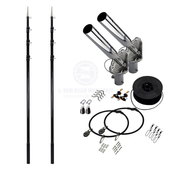 REELAX GUNWALE MOUNT T-TOPPER OUTRIGGER KITS