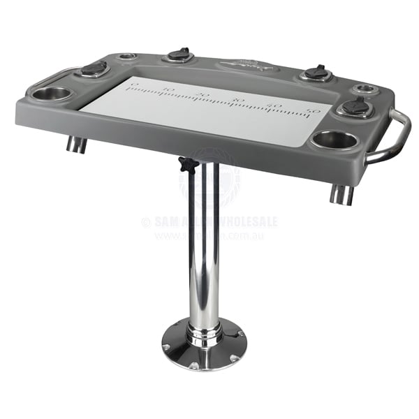 REELAX LIGHT TACKLE STATION – DELUXE PREP BOARD & STAINLESS STEEL PEDESTAL