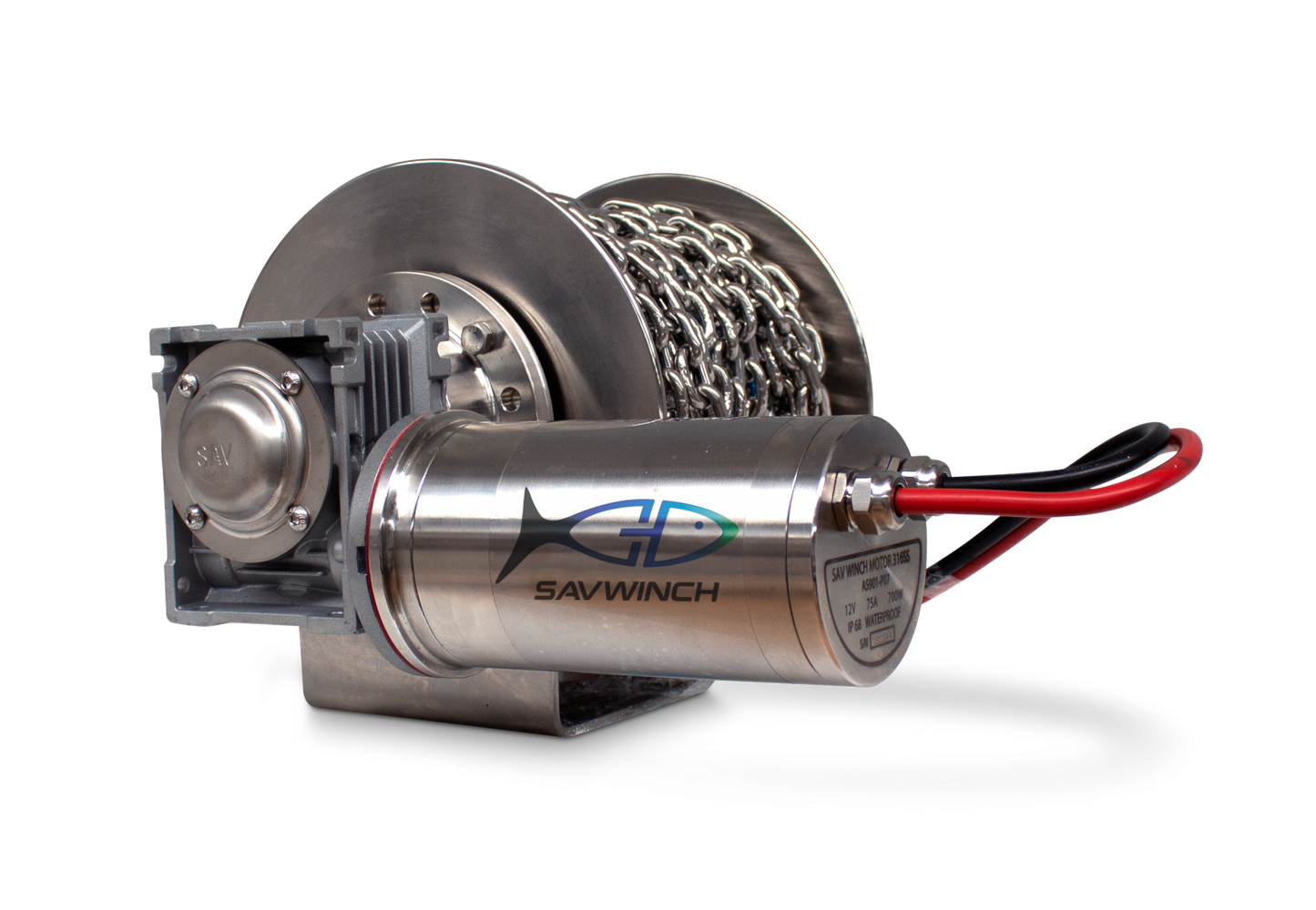 880 SS Drum Anchor Winch