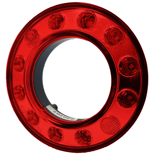 ZZ Series 95mm LED Red Lens Stop / Tail Lamp (12V)