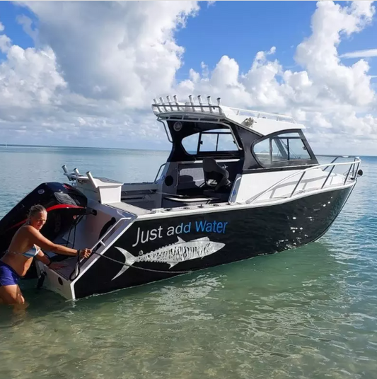 25ft 7.5m V Hull Full Welded Outboard Motor Cuddy Cabin Fishing Boats Aluminium aluminum boat