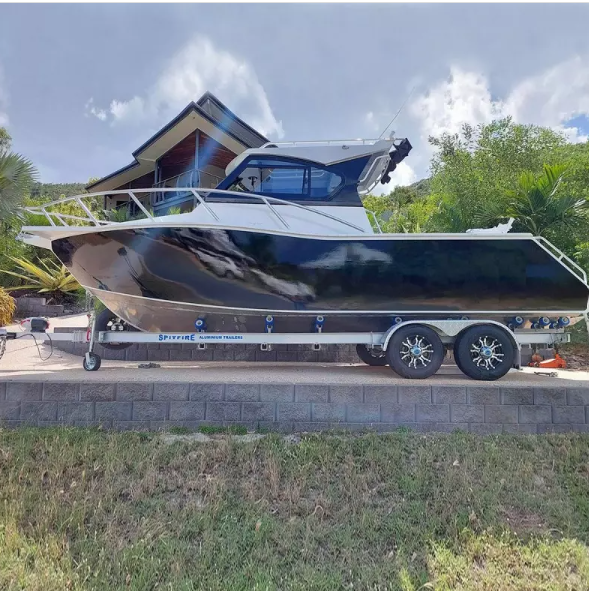 25ft 7.5m V Hull Full Welded Outboard Motor Cuddy Cabin Fishing Boats Aluminium aluminum boat