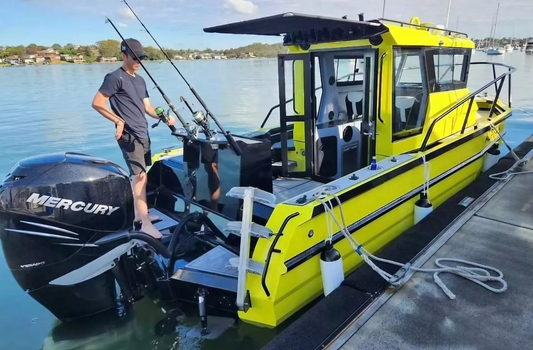 7.5m Easycraft Aluminum V Hull Cabin Fishing Boat with Walkaround aluminum boat