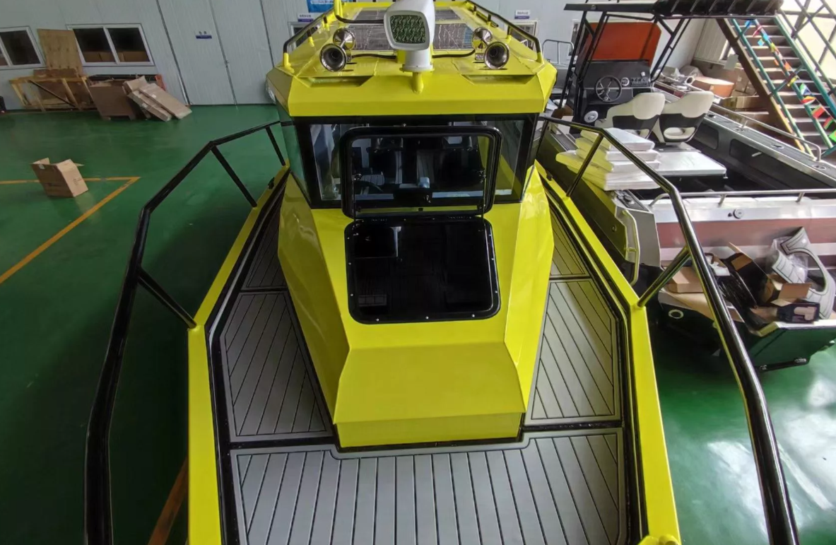 7.5m Easycraft Aluminum V Hull Cabin Fishing Boat with Walkaround aluminum boat