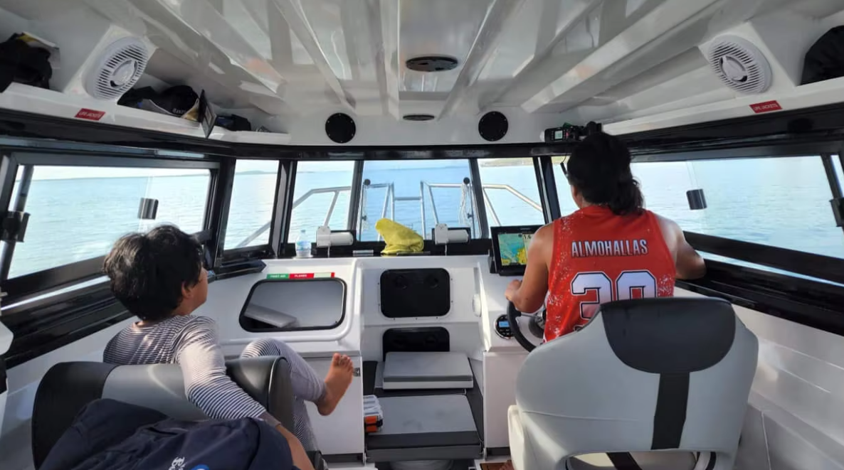 9m Easycraft Aluminium Plate Cabin Fishing Boat aluminum boat
