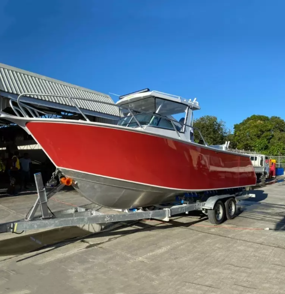 7.5m Plate Center Cabin Walk Around wolf pack aluminum boat
