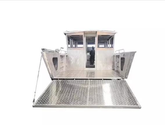 wolf Pack 9m Aluminum Barge Landing Craft Work Boat for Car Transport